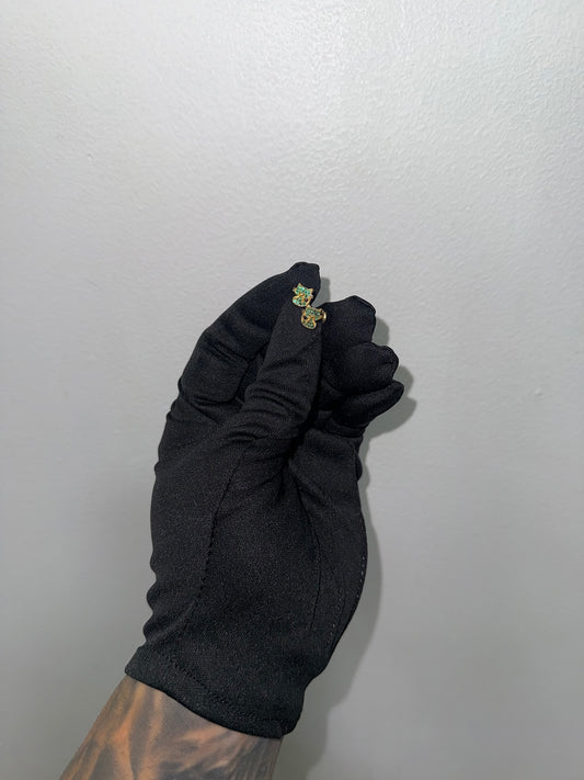 Arete Gatito Verde