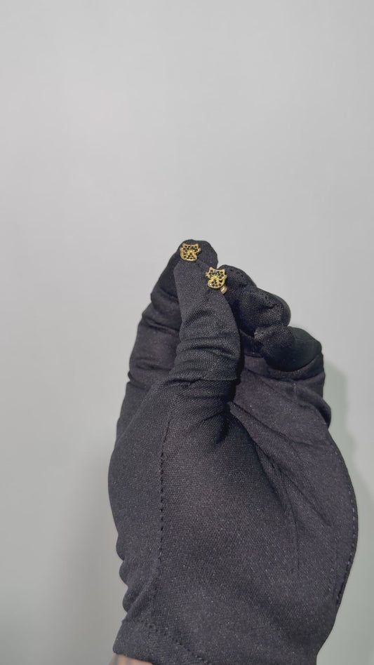 Arete Gatito Negro